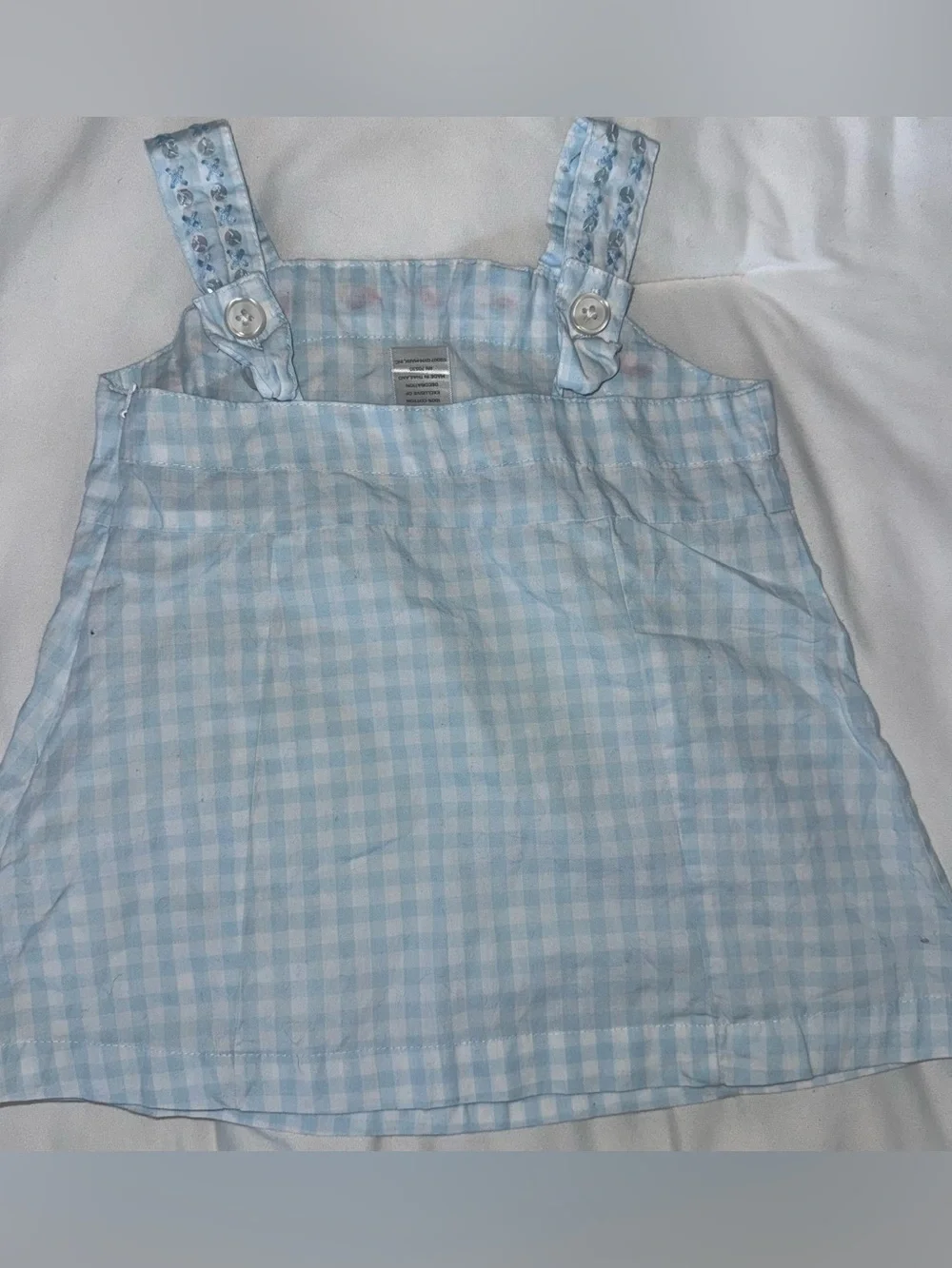 2 Pc Girls Dress Lot Gymboree Size 4 Gingham Strawberry Pinafore Romper Pink